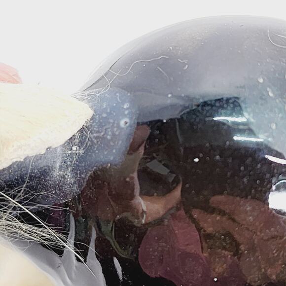 Vintage Norleans Japan Brown & White Ceramic Kitty with fluffy Ears & Tail - Picture 9 of 11